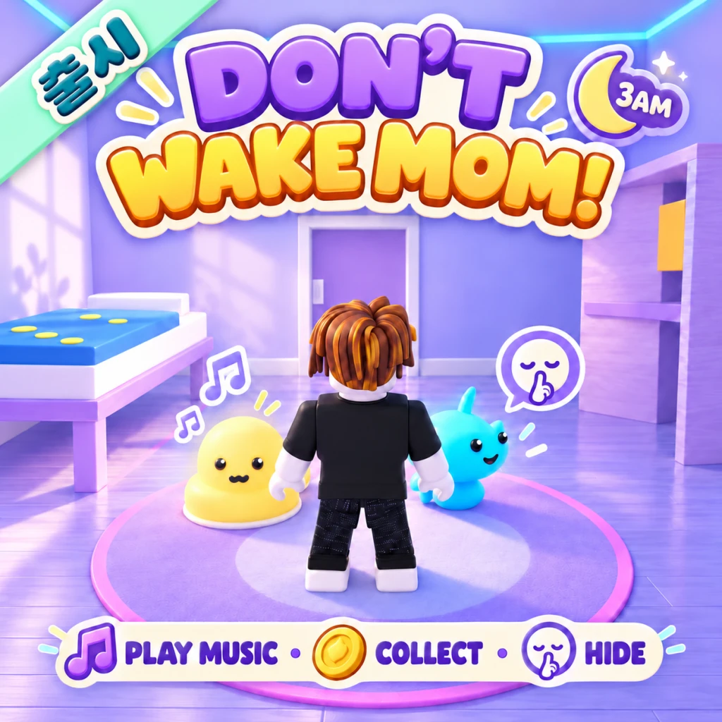 3AM Brainrot: Don't wake Mom! 홍보 포스터